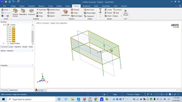 Chapter 3: create beams without deleting surface function in 2020 version.