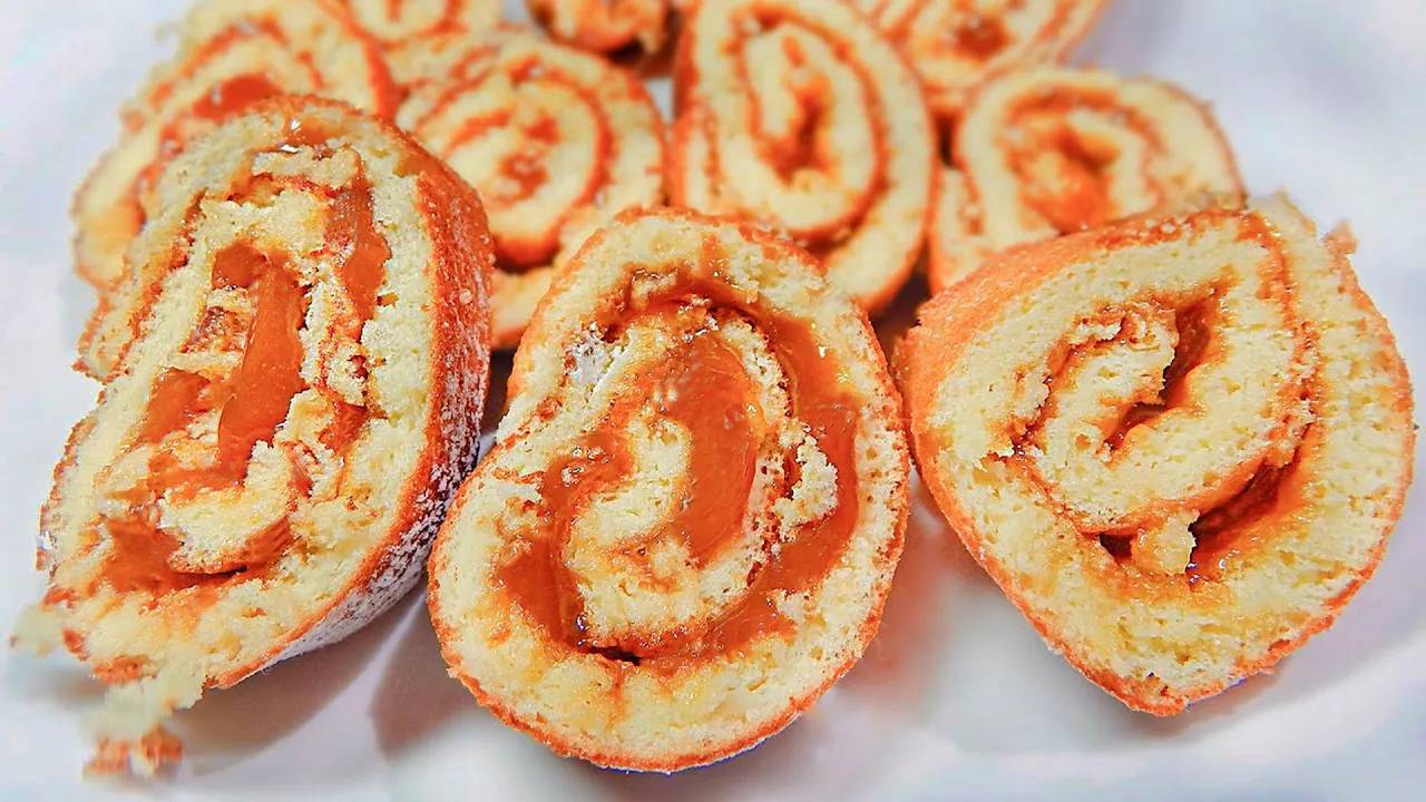 Бисквитный рулет с кремом. Сладкая выпечка. Вкуснее чем в магазине 👍 🍩 Вкусный Ларчик