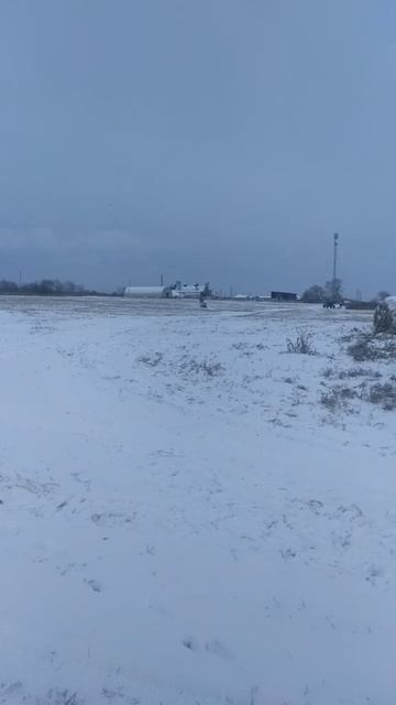 покатушки на самодельном снегоходе