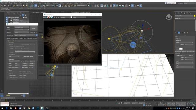 Projection mapping with Arnold in 3DS Max 2018