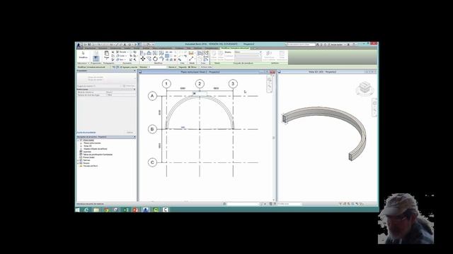 Modelado de Viga Curva con Armaduras 🌐 *REVIT 2016*