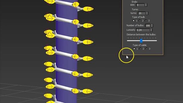 Maxscript 3ds Max- Xmas Lights Generator