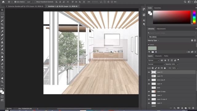 How to: How to: Post Digital Rendering- Interiors