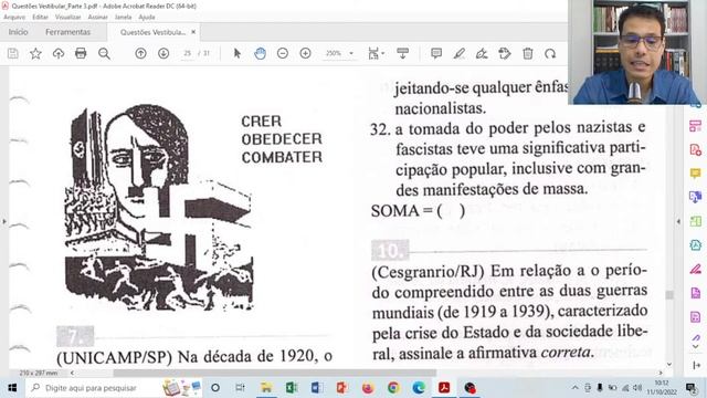 O Nazi-fascismo/Resolução de Questões de História de Vestibulares/parte 2