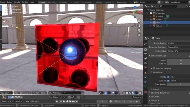 OptiX Blender 2.90 Français Tutoriel Svm6 (détail des manips)