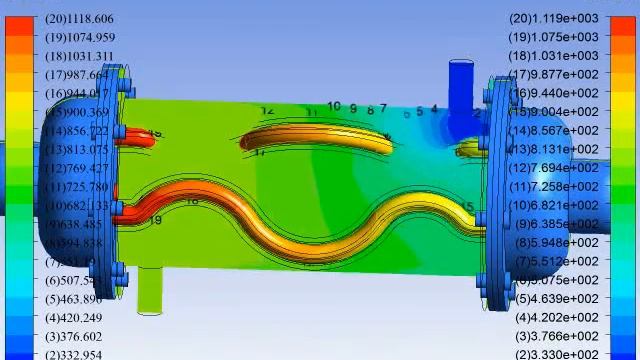 Ansys cfd Heat exchanger