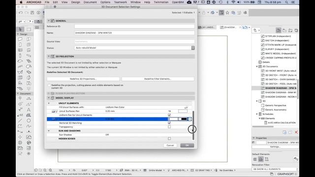 ArchiCAD Shadow Diagrams