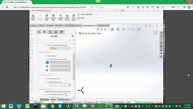 MetaWorks SolidWorks Solid Body Parts Demo