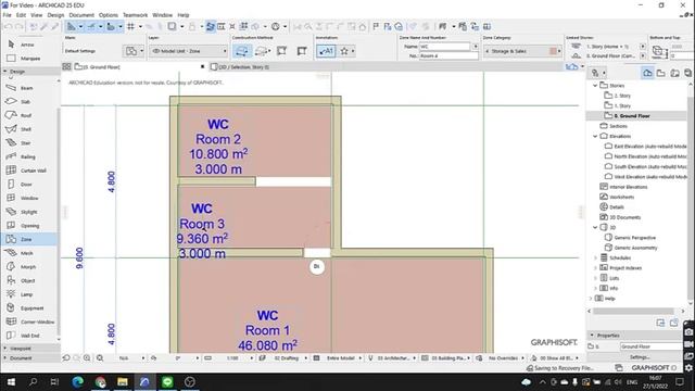 BIM ArchiCAD Ep 14. Zone #archicad #beginning #bim #howto #เรียนออนไลน์ #เขียนแบบบ้าน #zone #พื้นที