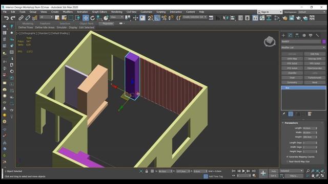 Interior workshop 02 - 3Ds max & vray -  01 (Modeling)