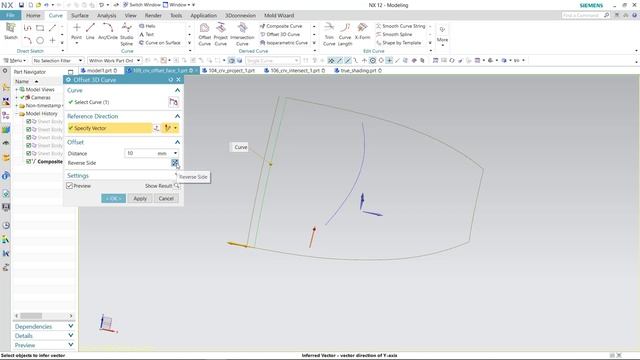 Nx Dersleri - Offset 3D Curve