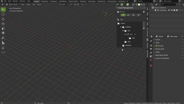 Asset Management - Import Screws & Bolts Pack (Blender 2.8)