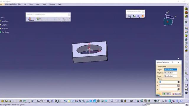 Catia   4 12 MODIFYING 3D PATRS   SCALLING AND AFINITY