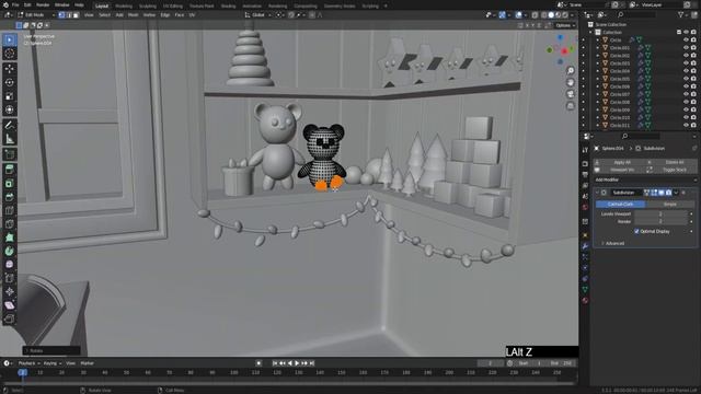 Toy Store in Blender 3.3 | 3D Modeling Process | TimeLapse Tutorial