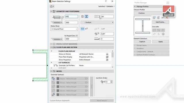 ARCHICAD 22TH (Parametric Profiles) - Enhanced Stretch Modifiers