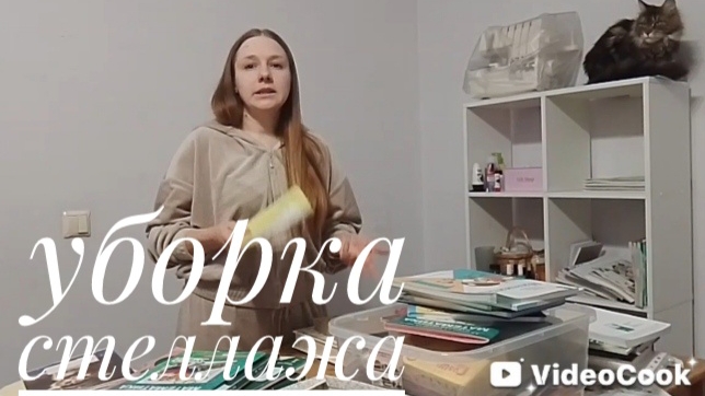 Уборка на стеллаже. Мотивация на уборку.