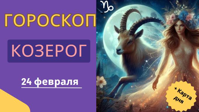 ♑ 24 февраля – Гороскоп на сегодня для Козерога 🏔