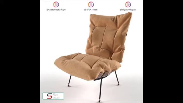Inflatable Fabric Chair: Sketchup Free Model