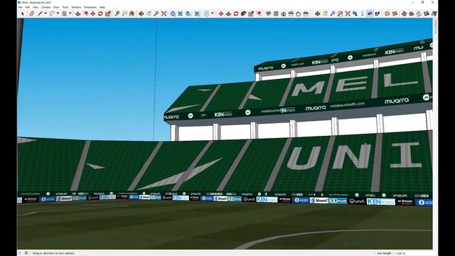 MELAKA UNITED FC | Stadium Hang Jebat | SketchUp