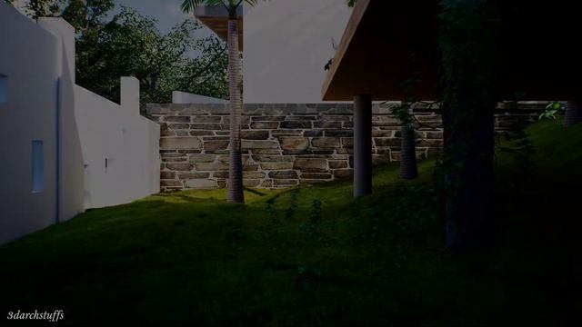 Unreal Engine Datasmith. Exterior Bunglow Realtime Achviz. Cinematic.