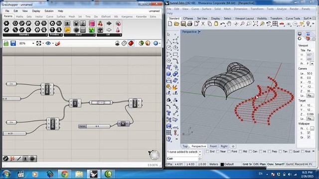 Parametric Tunnel using Rhinoceros 5 and Grasshopper (Arabic)