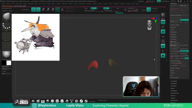 Exploring Character Appeal – Layla Viscu – ZBrush 2022