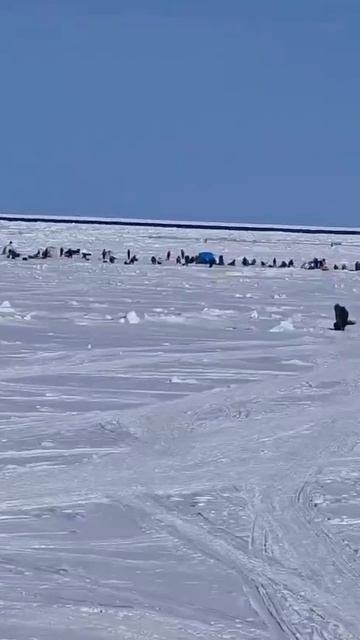 Лед оторвало от Сахалинского побережья