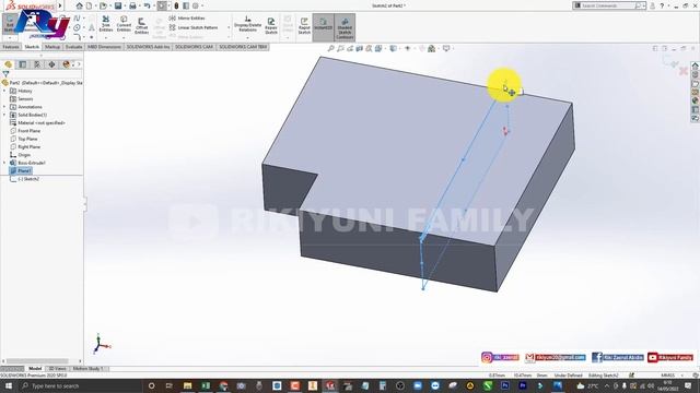 SOLIDWORKS | #16 LATIHAN DASAR 3D [GAMBAR 16]