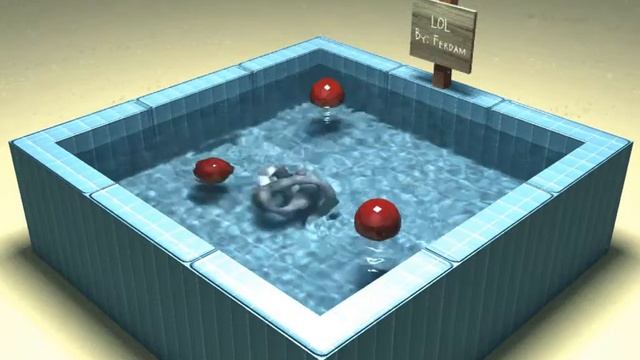 3ds Max - Dynamic Reactor Water test 01