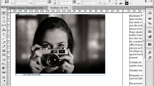 Menggunakan Live Caption di InDesign CS6