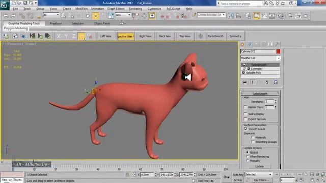 3Ds Max Cat modeling tutorial 2017 - Part 6