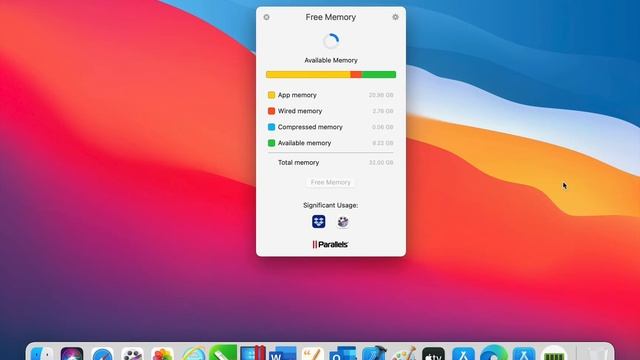 Parallels Toolbox for Mac - Free Memory