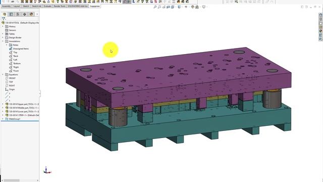 SolidWorks hide cosmetic threads in an Assembly.