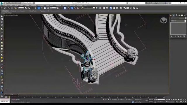 Classic staircase modeling|3d modeling|interior design