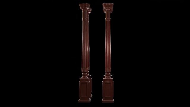 Model Bedposts, Pillars, Columns created in Blender 3.2