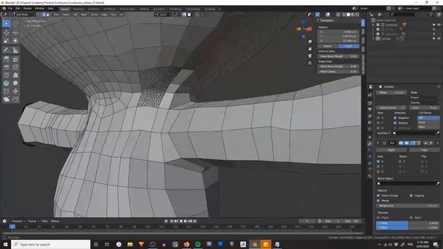 Sculpting Scorbunny - Retopology with F2 addon