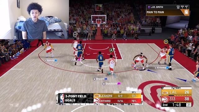 AMETHYST JR SMITH WITH 99 3 BALL GAMEPLAY!! OMG HE MADE 16 THREES!! NBA 2K19 MYTEAM