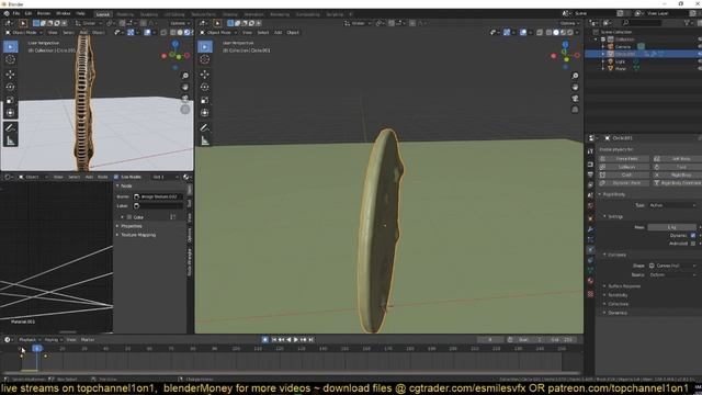 how to animate a spinning coin in blender 2 8