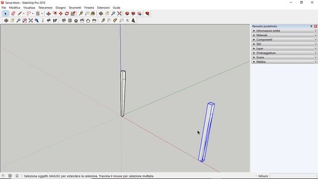 Corso SketchUp 2018 - Lezione 4 | Creazione di un tavolo 3D