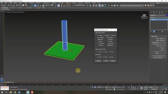 3ds Max Eğitimi - Bölüm 3 Ders 9 - Align Komutu ile Obje Pozisyonlandırma İşlemleri