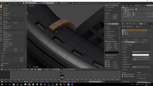 Blender tutorial: Space station