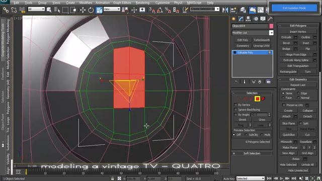 Modeling a Vintage TV - 3Ds MAX Timelapse