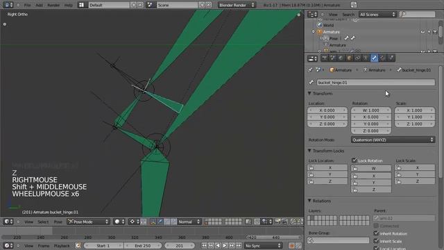 Rigging a Piston in Blender 2 5