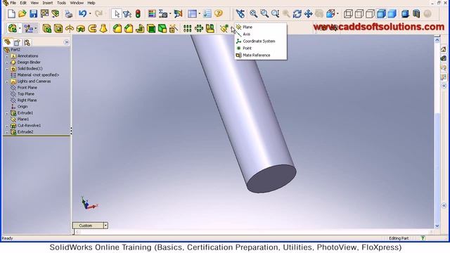 SolidWorks Bolt with Threads | Part Modeling Tutorial