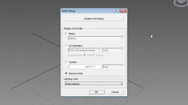 setting display unit and architectural in 3ds max