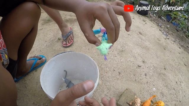 Find Animal Toys. Elephant, Tiger, Giraffe, Snake, Leopard, Cat