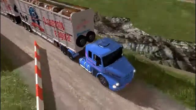 Scania 113 Na Carga Boiadeira Rodotrem, Trajeto Complicado - Ets 2 1.34