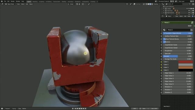 Blender 2.80 EEVEE " Procedural Shader Bank "