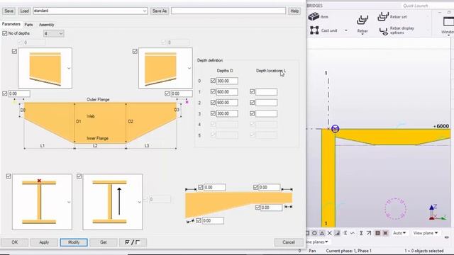 apered Beam in Tekla Structures