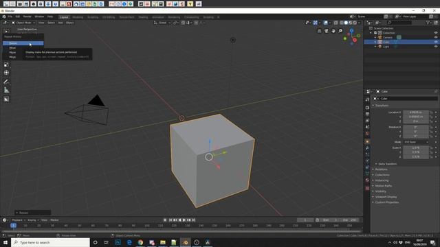 Blender in 60 seconds : Repeat History